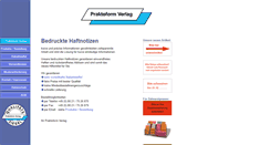 Desktop Screenshot of praktoform.de